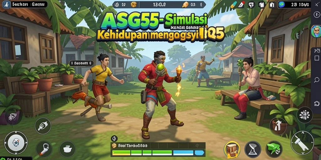 Tangkapan layar gameplay ASG55 yang menarik dan interaktif.