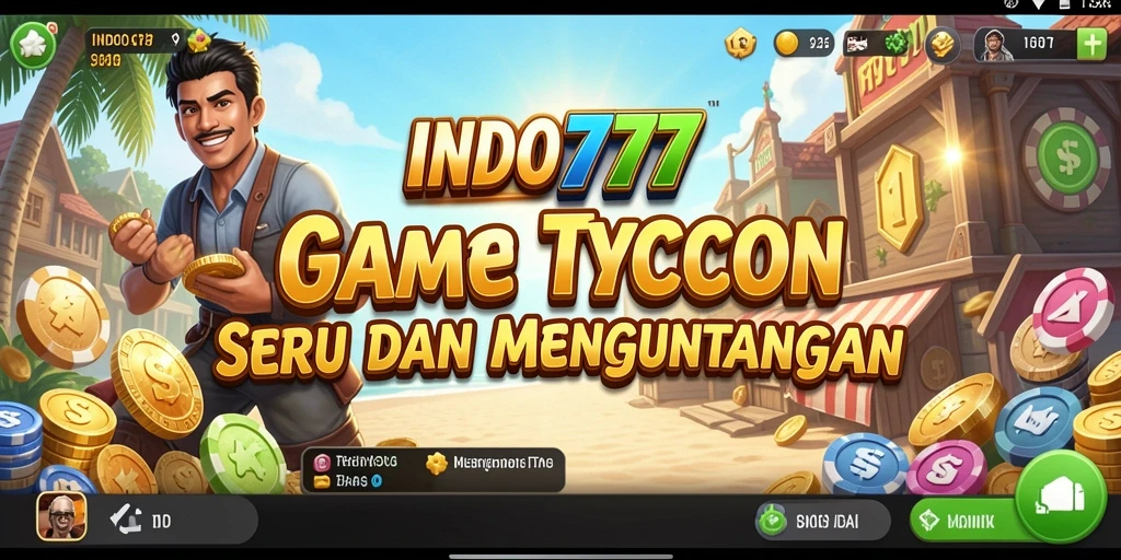 Tampilan gameplay seru di INDO777 menunjukkan manajemen bisnis yang dinamis.