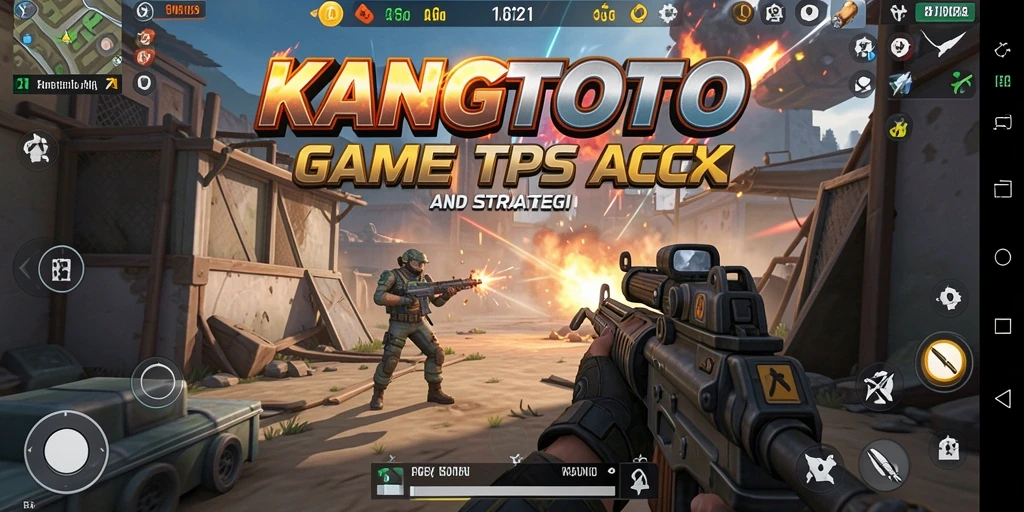 Screenshot KANGTOTO menampilkan aksi gameplay TPS yang seru.