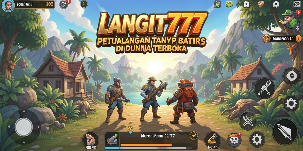 Tangkapan layar LANGIT777 menampilkan aksi menjelajah di dunia terbuka yang luas.