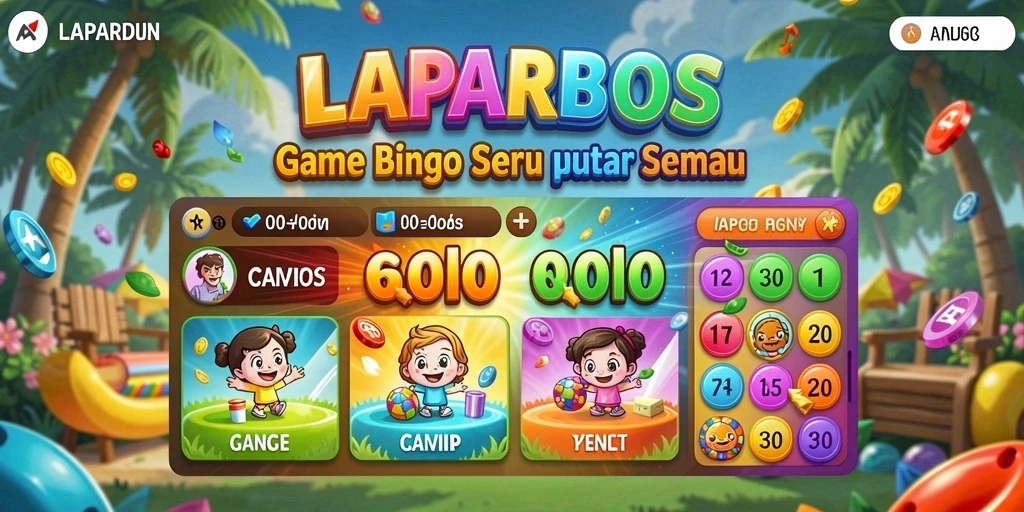 Screenshot LAPARBOS menampilkan keseruan gameplay Bingo yang mengasyikkan.