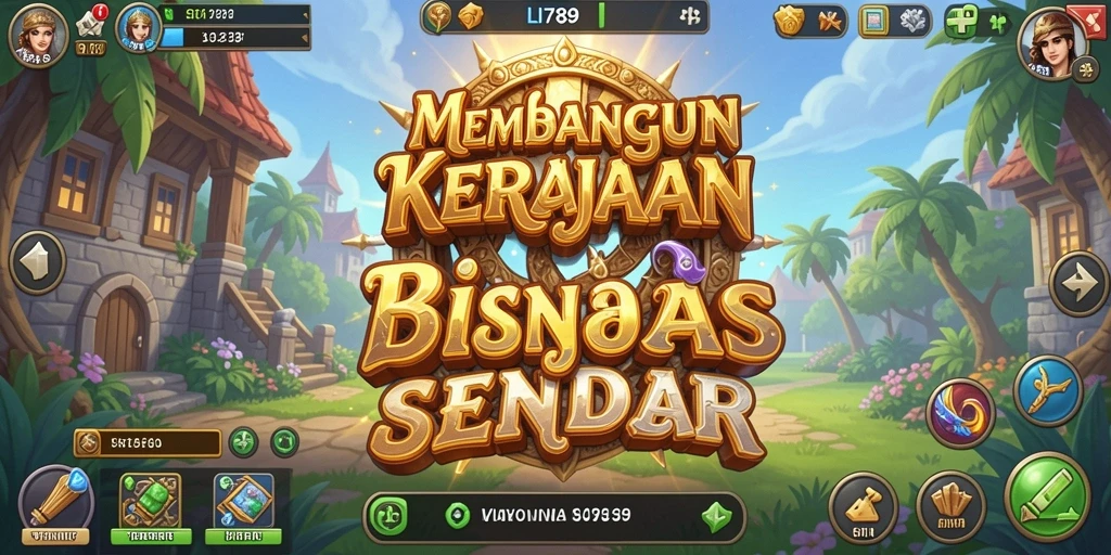 Screenshot gameplay yang menunjukkan pengelolaan bisnis di LI789.