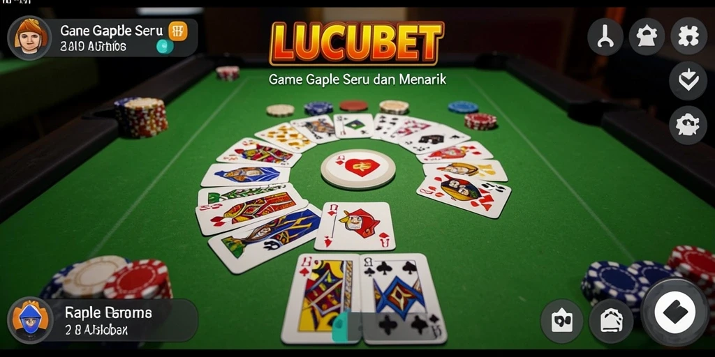 Screenshot gameplay LUCUBET menampilkan serunya permainan Gaple.
