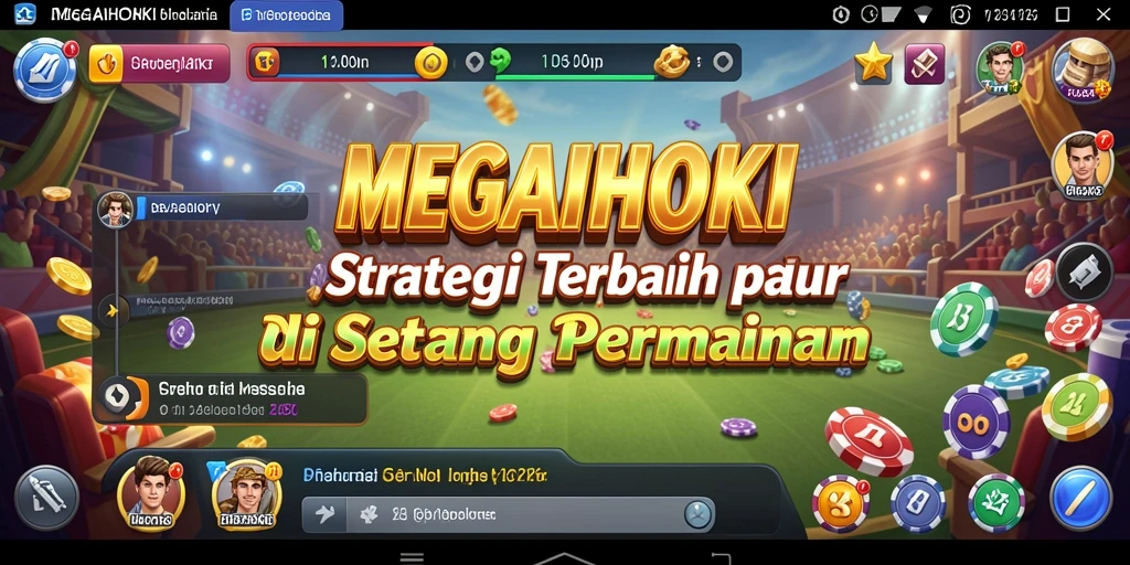 Tampilan gameplay strategis yang memukau dan mendebarkan di MEGAHOKI.