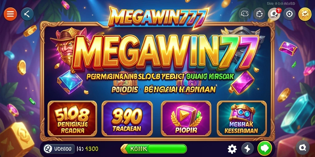 Tampilan gameplay yang menarik dari MEGAWIN777 saat permainan Slot berlangsung.