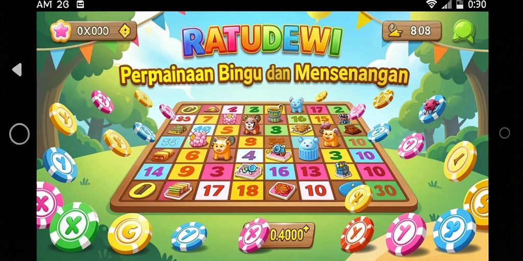 Gameplay seru dari RATUDEWI saat bermain Bingo dengan teman.