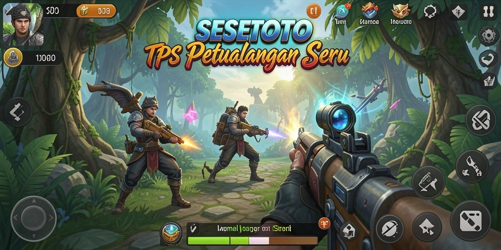 Tampilan gameplay seru dari SESETOTO dengan aksi menegangkan.