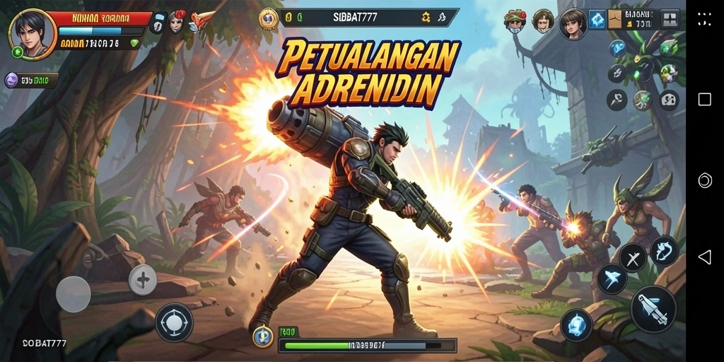 Tampilan menegangkan dari gameplay SOBAT777 yang memukau.