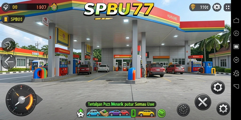 Tangkapan layar gameplay SPBU77 yang mendebarkan dan penuh teka-teki.