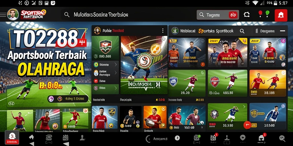 Tampilan screenshot utama TO288 dengan antarmuka sportsbook yang intuitif.