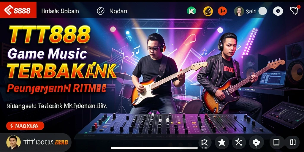 Screenshot gameplay TTT888 yang menampilkan aksi seru permainan musik.